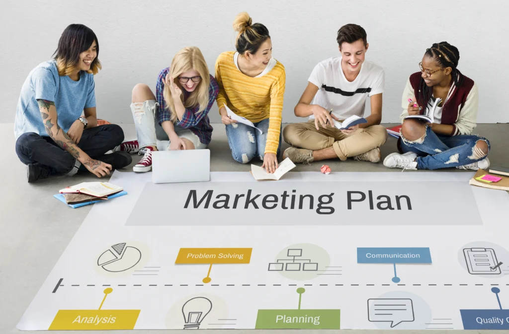 digital marketing plan achievement strategy image